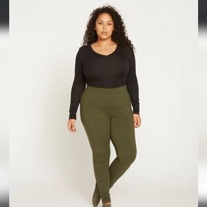 Universal Standard Roya hunter Green Leggings Size 3XS (2-4)